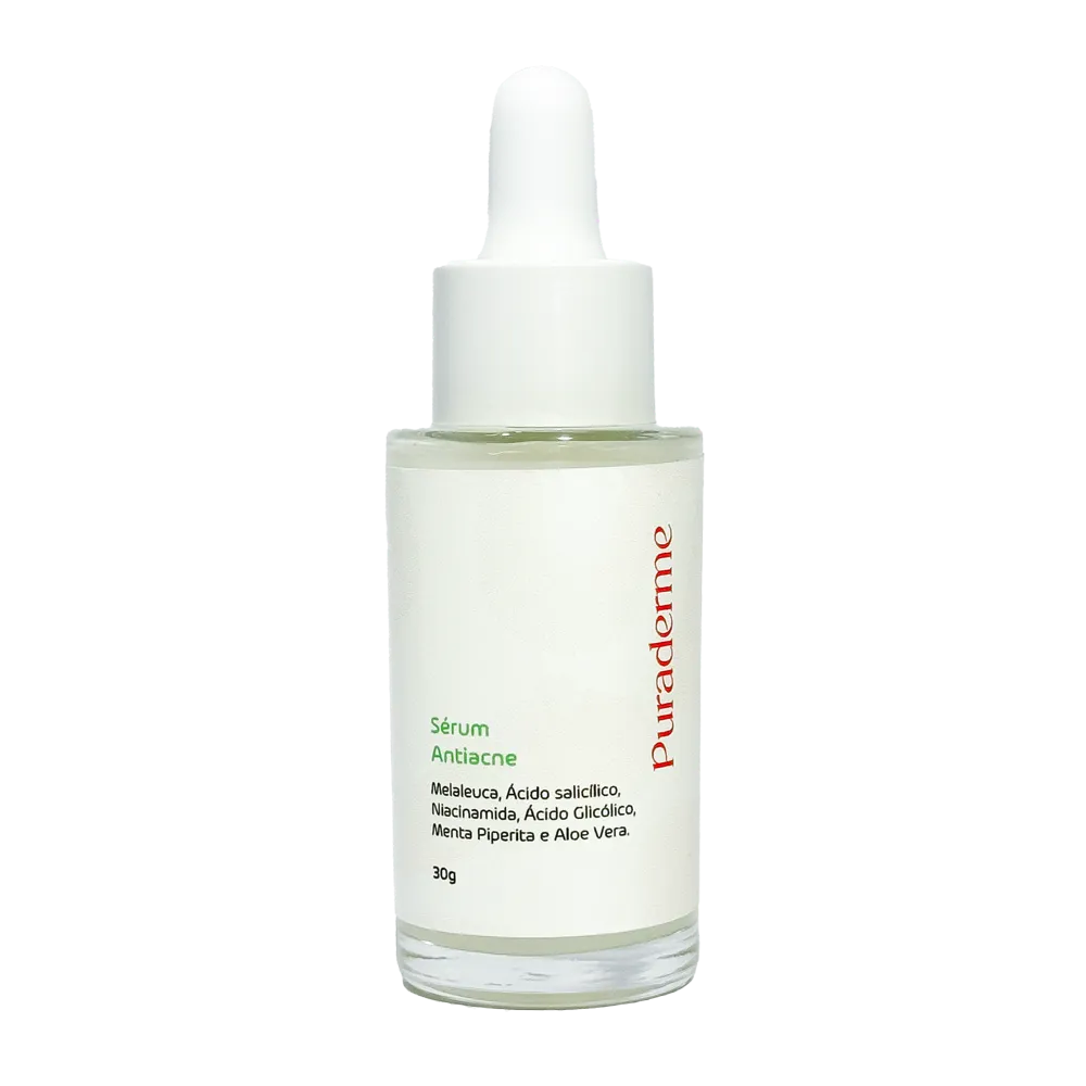 Frasco do Sérum Antiacne Puraderme, 30 g